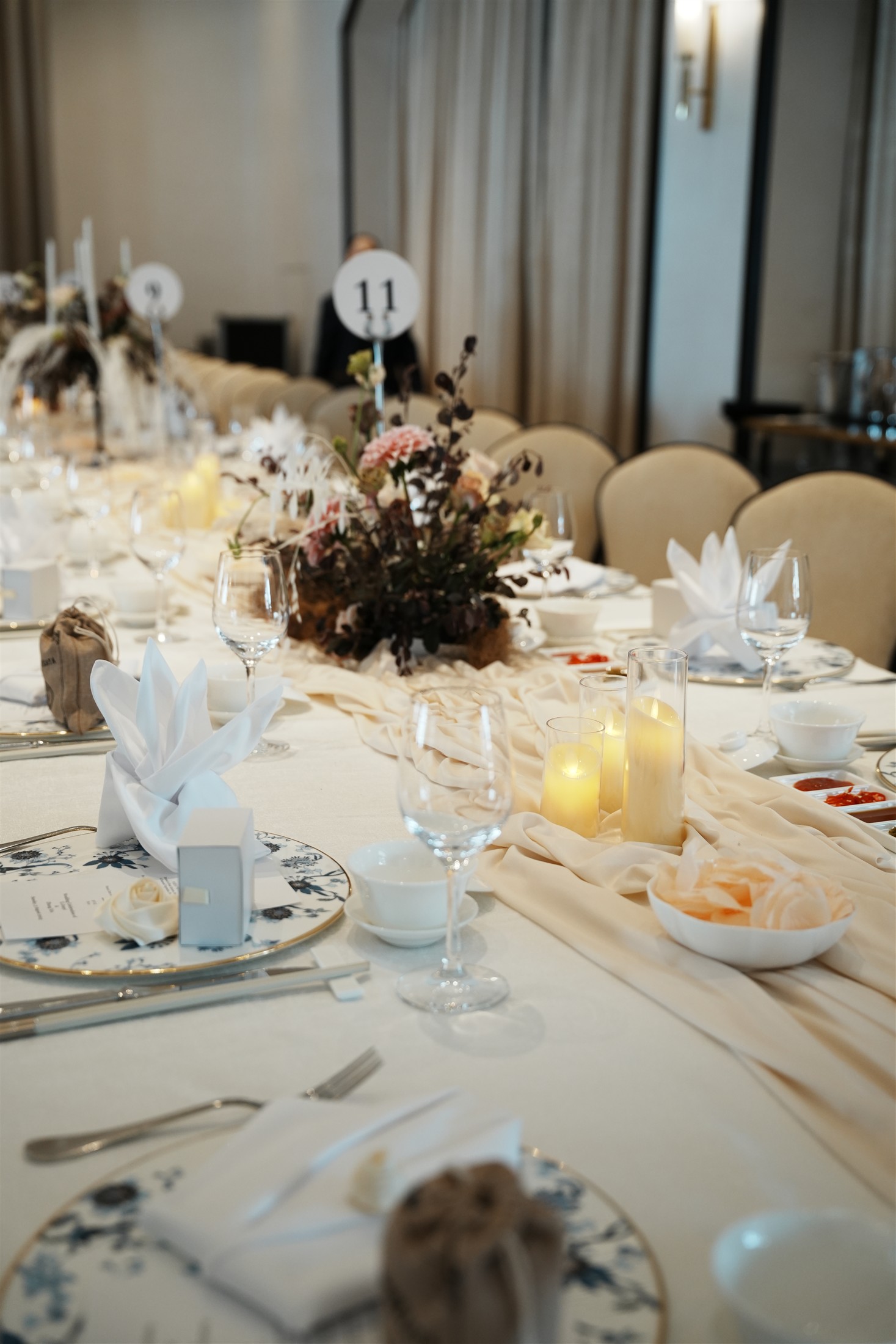 Small details at the wedding table